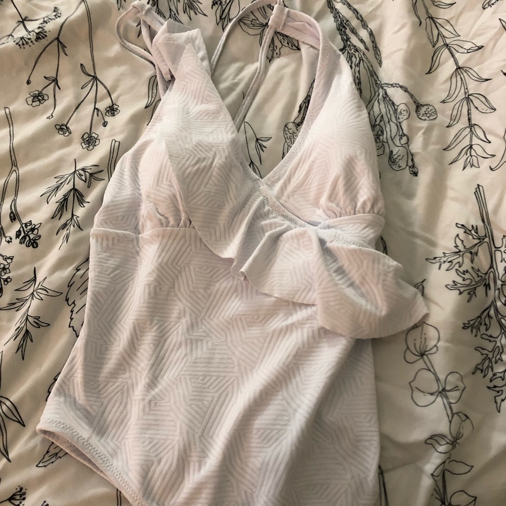 white cupshe one piece swimsuit XL